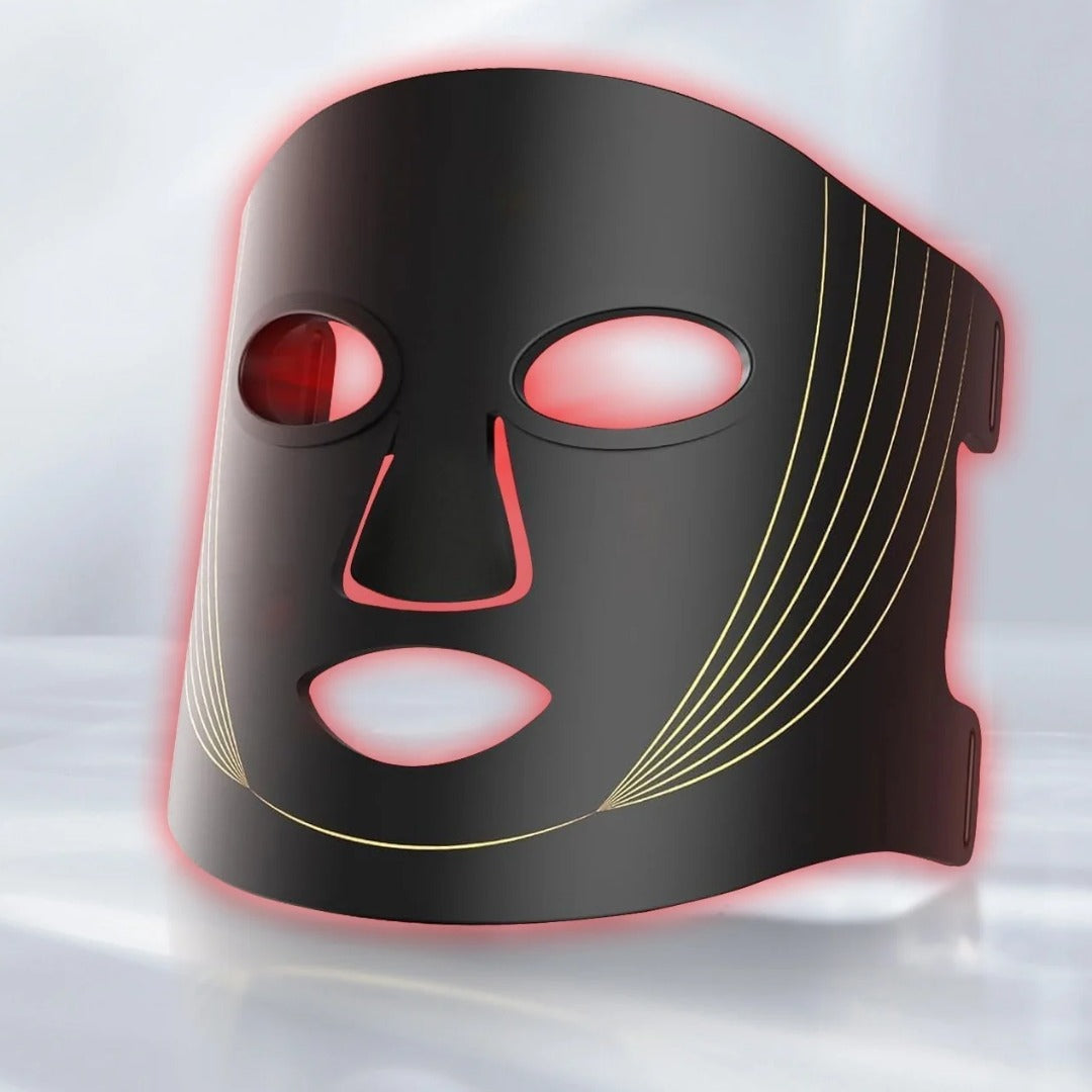 Pelunor Éclat – Masque LED visage en silicone souple, lumière rouge, sans fil