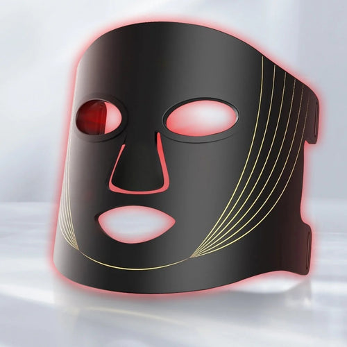 Pelunor Éclat – Masque LED visage en silicone souple, lumière rouge, sans fil